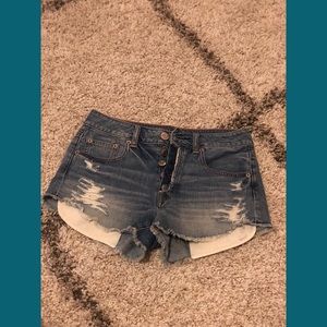 America Eagle Jean shorts high rise sz2 4/6/26/27